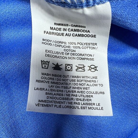 Nike Sleeveless Hoodie Boys Youth Size X-Large Mesh Blue White DD2741-402 - Picture 10 of 12